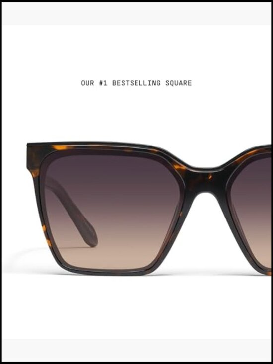 Oversized Square Sunglasses with UV Protected Lenses main image 5